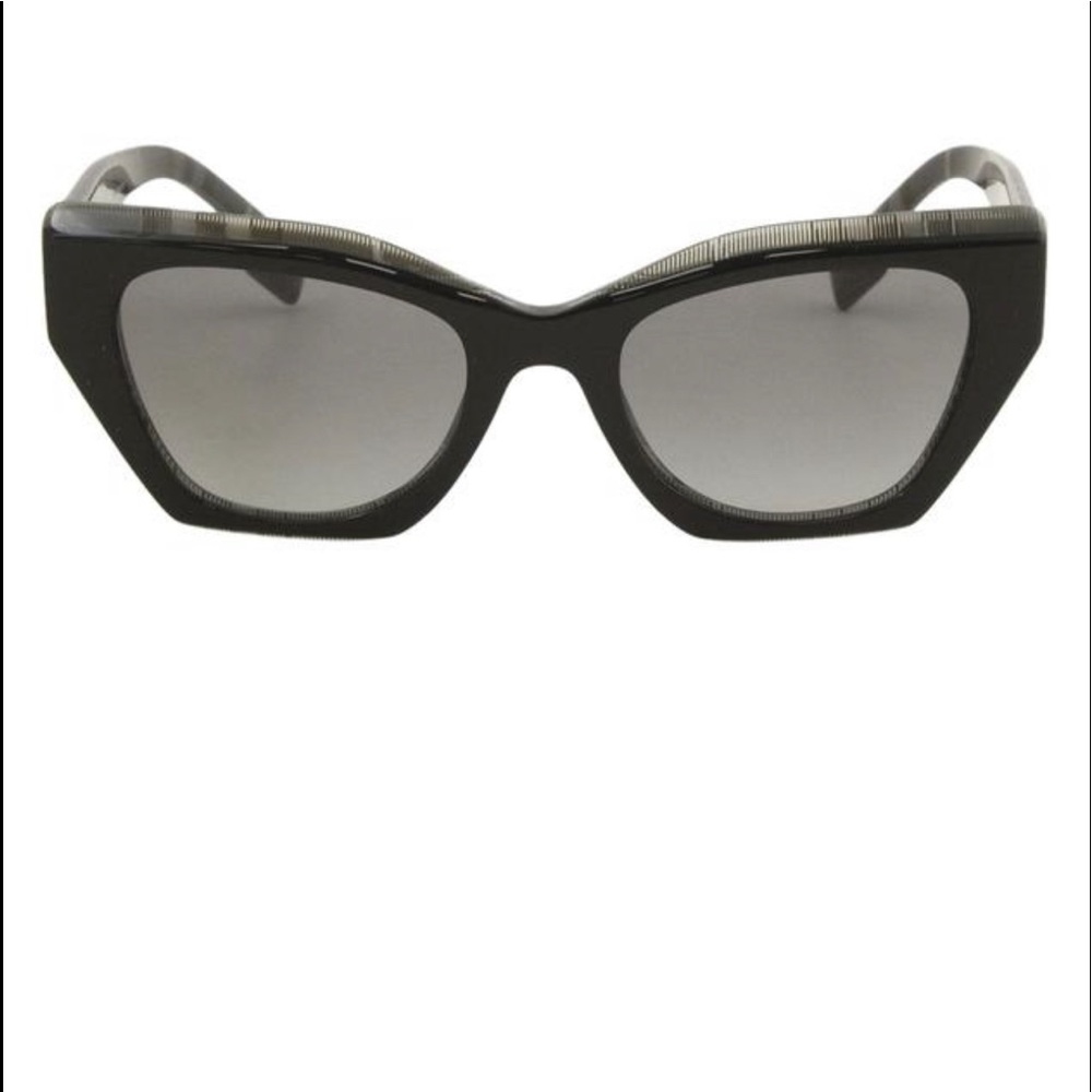 Burberry Women's Black/Charcoal Check Sunglasses